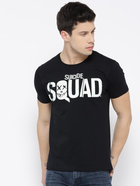 

Deadpool Men Black Printed Round Neck T-shirt