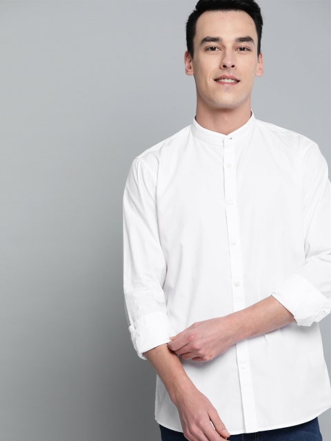 

Mast & Harbour Men White Regular Fit Solid Casual Shirt
