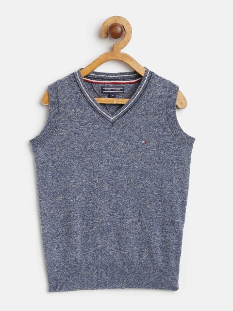 

Tommy Hilfiger Boys Blue Solid Sweater