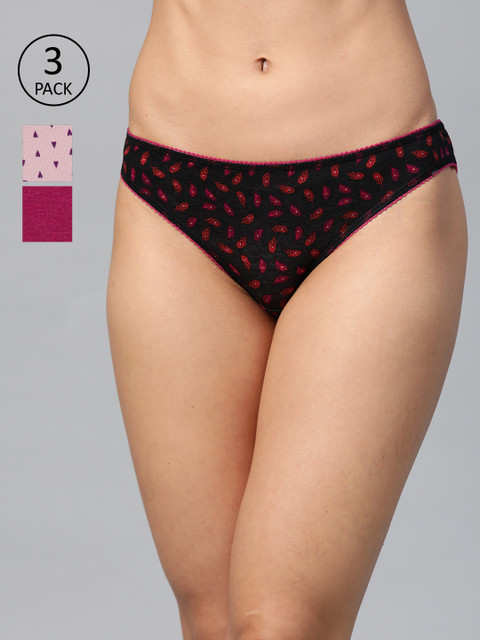 

Marks & Spencer Women Pack Of 3 Bikini Briefs T611923K, Pink