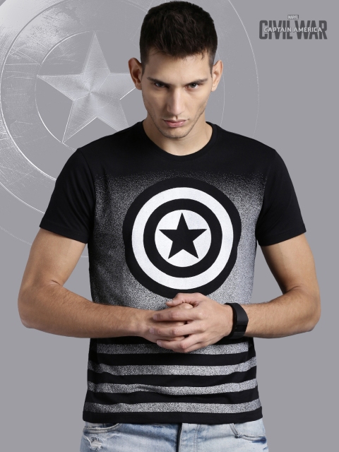 

Kook N Keech Marvel Black Printed Pure Cotton T-shirt
