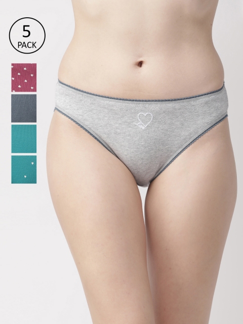 

Marks & Spencer Women Pack of 5 Basic Briefs T611915I, Teal