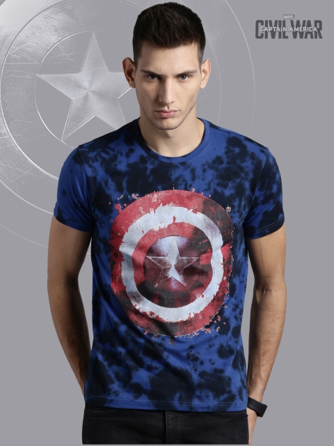 

Kook N Keech Marvel Blue Printed Pure Cotton T-shirt