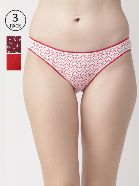 

Marks & Spencer Women Pack of 3 Bikini Briefs T611920K, Red