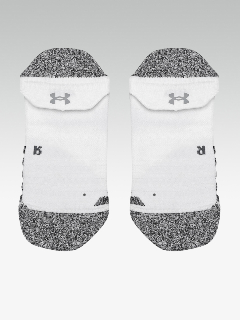 

UNDER ARMOUR Unisex White & Charcoal Grey Colourblocked Armourgrip Shoe Liners