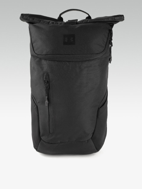 

UNDER ARMOUR Unisex Black Solid Sportstyle Rolltop Laptop Backpack