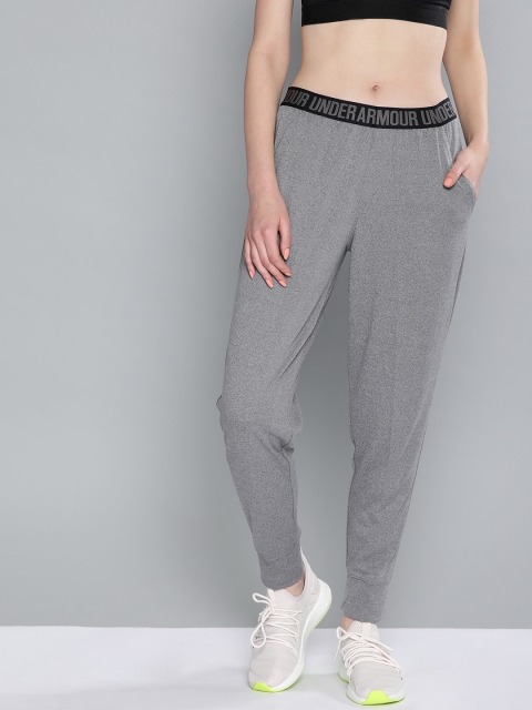 

UNDER ARMOUR Women Grey Melange Solid Play Up Joggers