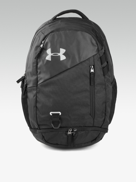 

Under Armour Unisex Black Hustle 4.0 Brand Logo Laptop Backpack