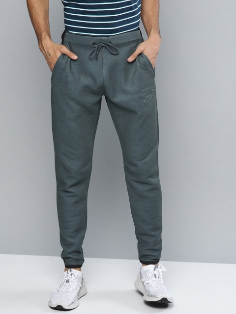 

UNDER ARMOUR Men Charcoal Grey Unstoppable Move Light Solid Track Pants