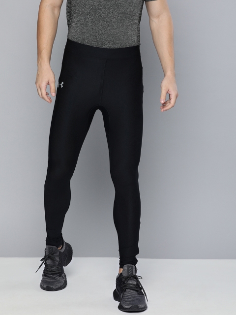 

UNDER ARMOUR Men Black Solid Ua Qualifier Heatgear Glare Tights