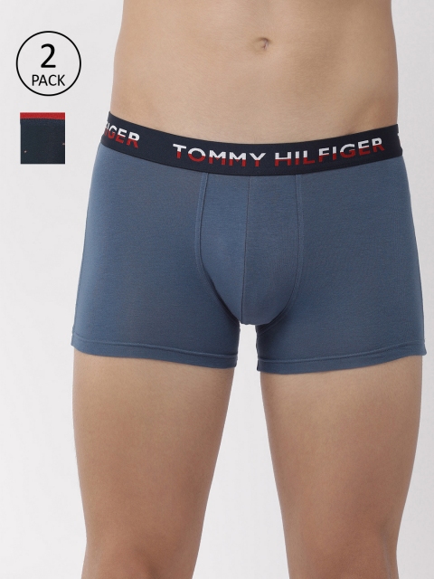 

Tommy Hilfiger Men Pack Of 2 Trunks A9AB4151, Blue