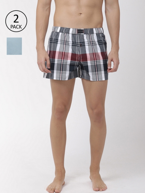 

Tommy Hilfiger Men Pack of 2 Pure Cotton Boxers A9AB2115, Black
