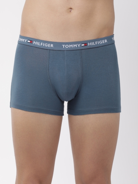 

Tommy Hilfiger Men Blue Solid Trunks A9AB4180