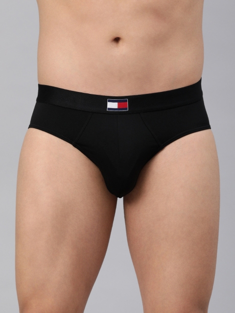 

Tommy Hilfiger Men Black Solid Basic Briefs A9AB1123