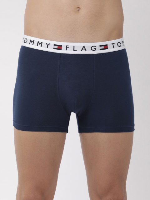 

Tommy Hilfiger Men Navy Blue Solid Trunks A9AB4156