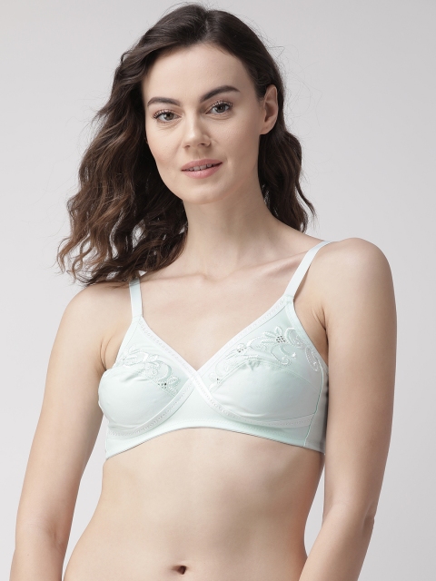 

Marks & Spencer Blue Embroidered Non-Wired Non Padded Crossover Everyday Bra T337020X