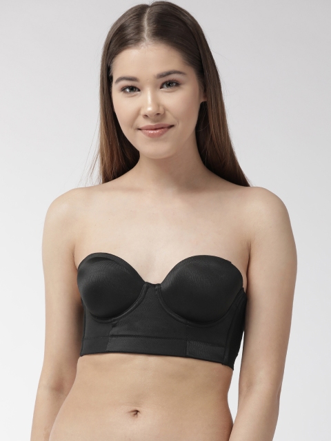 

Marks & Spencer Black Solid Underwired Lightly Padded Strapless Everyday Bra T332720