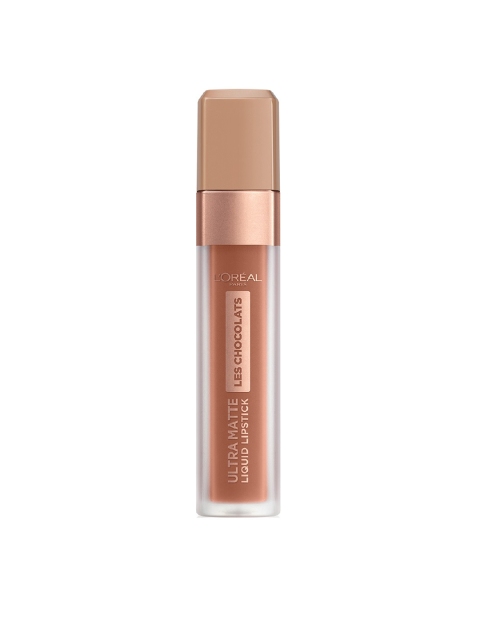 

L'Oreal Paris Les Chocolats Ultra Matte Liquid Lipstick - 862 Volupto Choco, Coffee brown