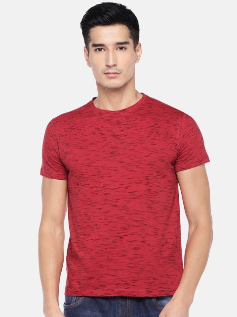 

Globus Men Red Printed Round Neck T-shirt