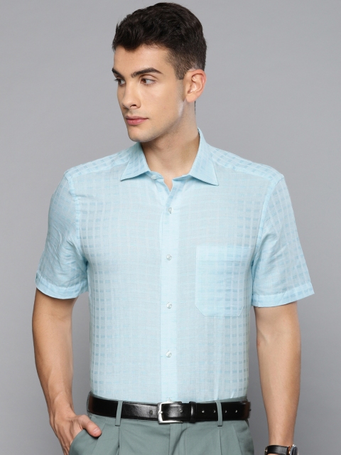 

Louis Philippe Men Blue Slim Fit Printed Formal Shirt
