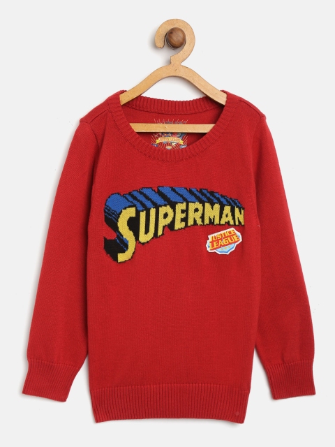 

Allen Solly Junior Boys Red Superman Pattern Sweater