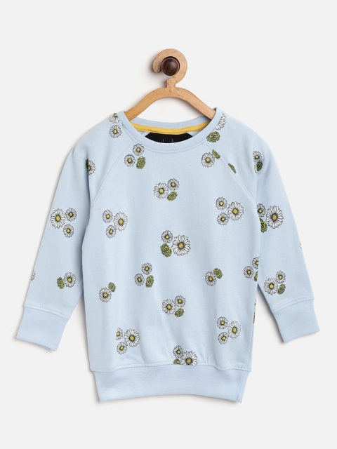 

Allen Solly Junior Girls Blue & Yellow Floral Print Sweatshirt