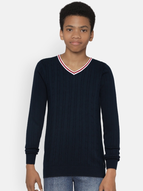 

Allen Solly Junior Boys Blue Solid Pullover