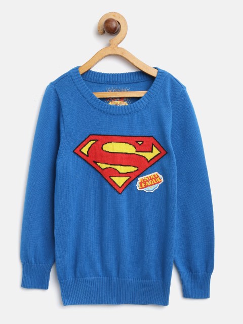 

Allen Solly Junior Boys Blue Superman Pattern Sweater