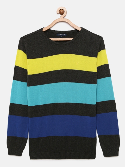 

Allen Solly Junior Boys Multicoloured Striped Sweater, Multi