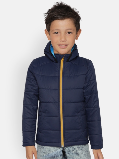 

Allen Solly Junior Boys Blue Solid Padded Jacket