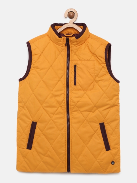 

Allen Solly Junior Boys Yellow Solid Padded Jacket