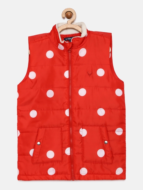 

Allen Solly Junior Girls Red Printed Padded Jacket