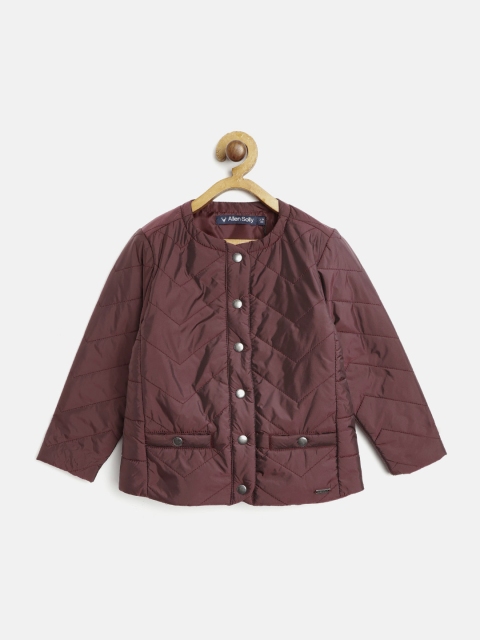 

Allen Solly Junior Girls Burgundy Solid Padded Jacket