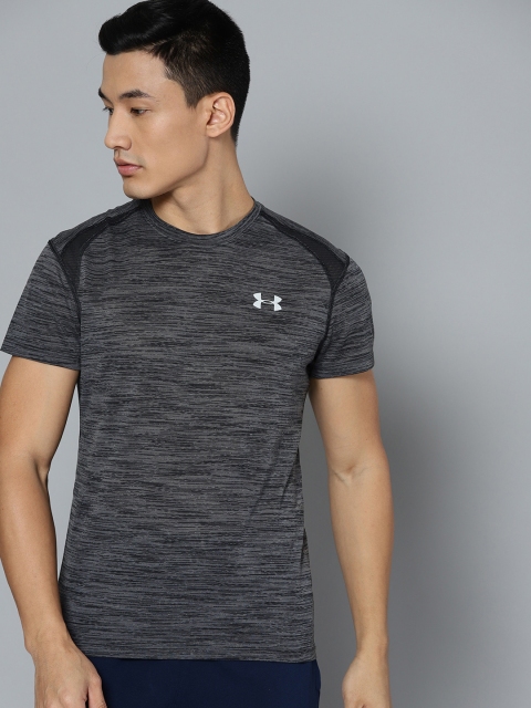 

UNDER ARMOUR Men Charcoal Grey Streaker 2.0 Time Lapse SS T-shirt