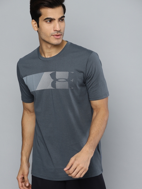 

UNDER ARMOUR Men Grey Fast Left Chest 2.0 SS T-shirt