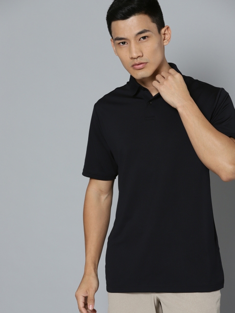 

UNDER ARMOUR Men Black Crestable Performance Polo 2.0 Golf T-shirt
