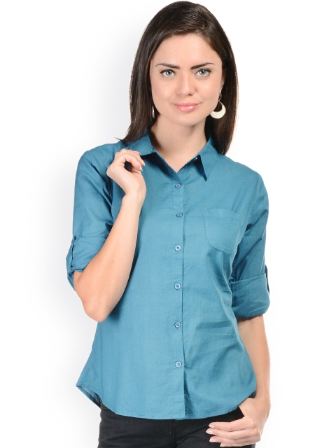 

Hapuka Blue Slim Fit Casual Shirt
