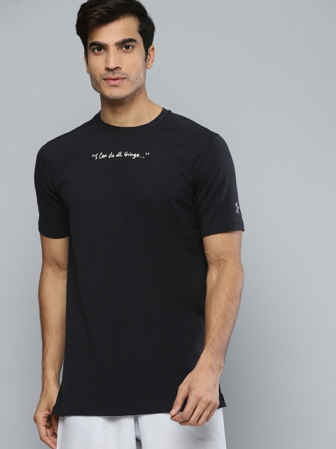

UNDER ARMOUR Men Black SC30 Script SS Basketball T-shirt