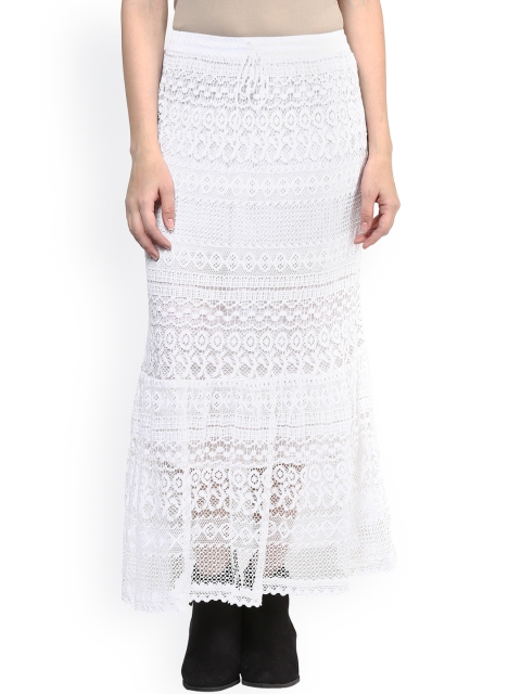 

Hapuka White Lace Maxi Skirt