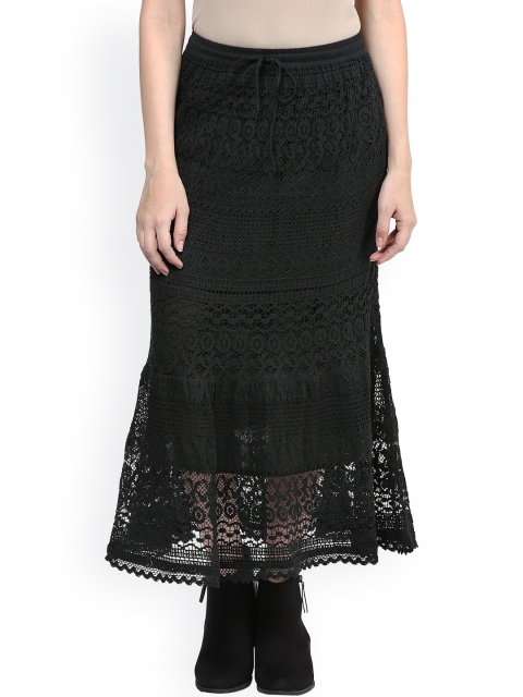 

Hapuka Black Lace Maxi Skirt