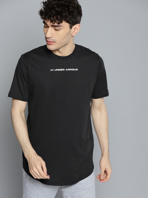 

UNDER ARMOUR Men Black Shaped Graphic Printed T-Shirt