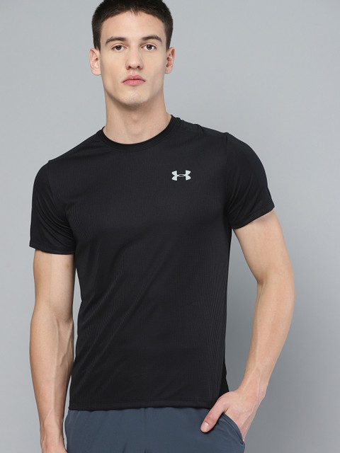 

UNDER ARMOUR Men Black Speed Stride Short Sleeve T-shirt