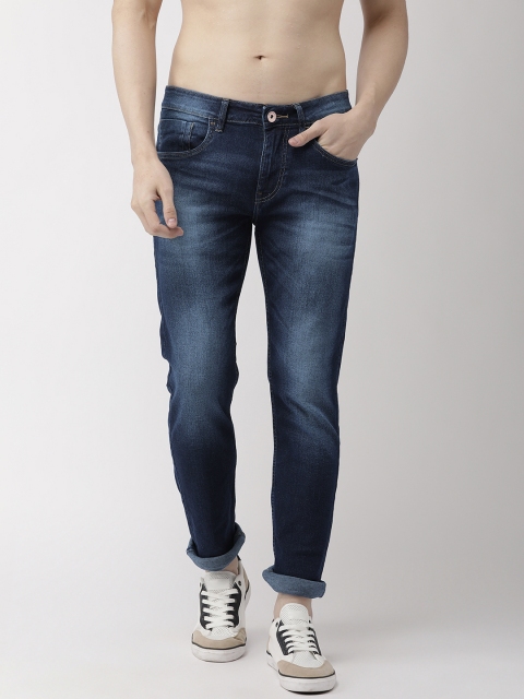 

Flying Machine Men Blue Slim Tapered Micheal Fit Mid-Rise Clean Look Stretchable Jeans