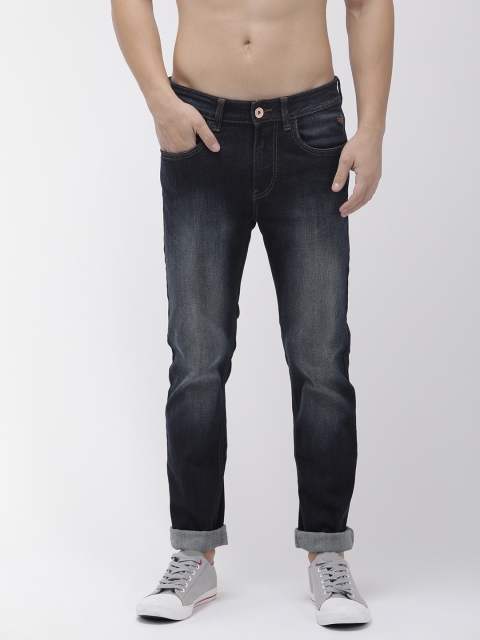 

Flying Machine Men Blue Michael Slim Tapered Fit Mid-Rise Clean Look Stretchable Jeans
