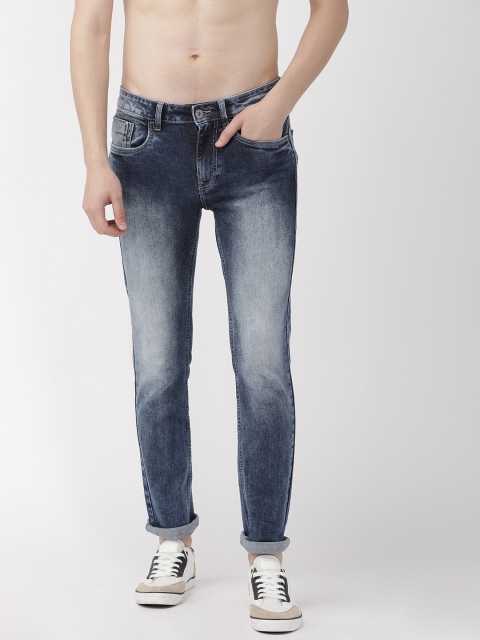 

Flying Machine Men Blue Jackson Slim Tapered Fit Mid-Rise Clean Look Stretchable Jeans