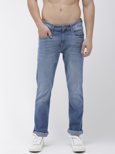 

Flying Machine Men Blue Micheal Slim Tapered Fit Mid-Rise Clean Look Stretchable Jeans