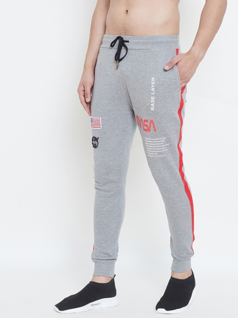 

FUGAZEE Men Grey Solid Slim-Fit Joggers