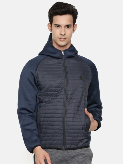 

Proline Active Men Navy Blue Solid Puffer Jacket
