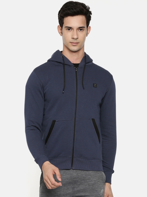 

Proline Active Men Navy Blue Solid Hooded Sweatshirt