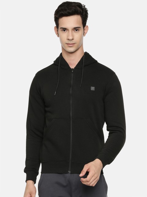 

Proline Active Men Black Solid Hooded Sweatshirt